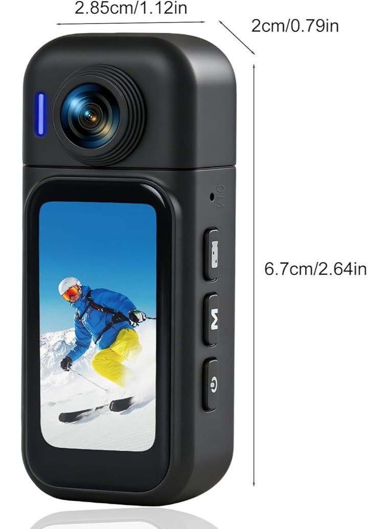 Compare 360° Action Camera with Touch Screen, 8Hour Battery, Waterproof 30M, 120° Wide Angle, WiFi + 64GB Card, Underwater Camera & 10+ Accessories for Cycling, Travel, Pets and Sports at KSA Price
