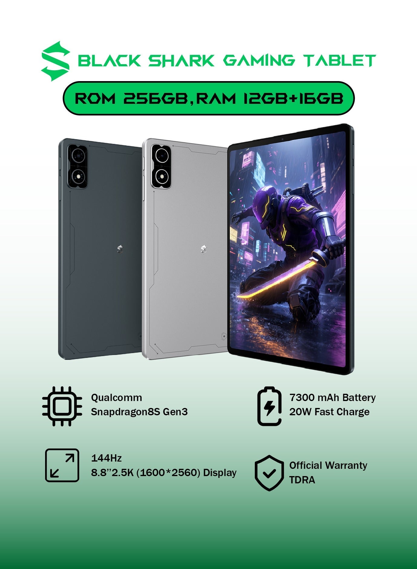 Black Shark Gaming Tablet, 8.8
