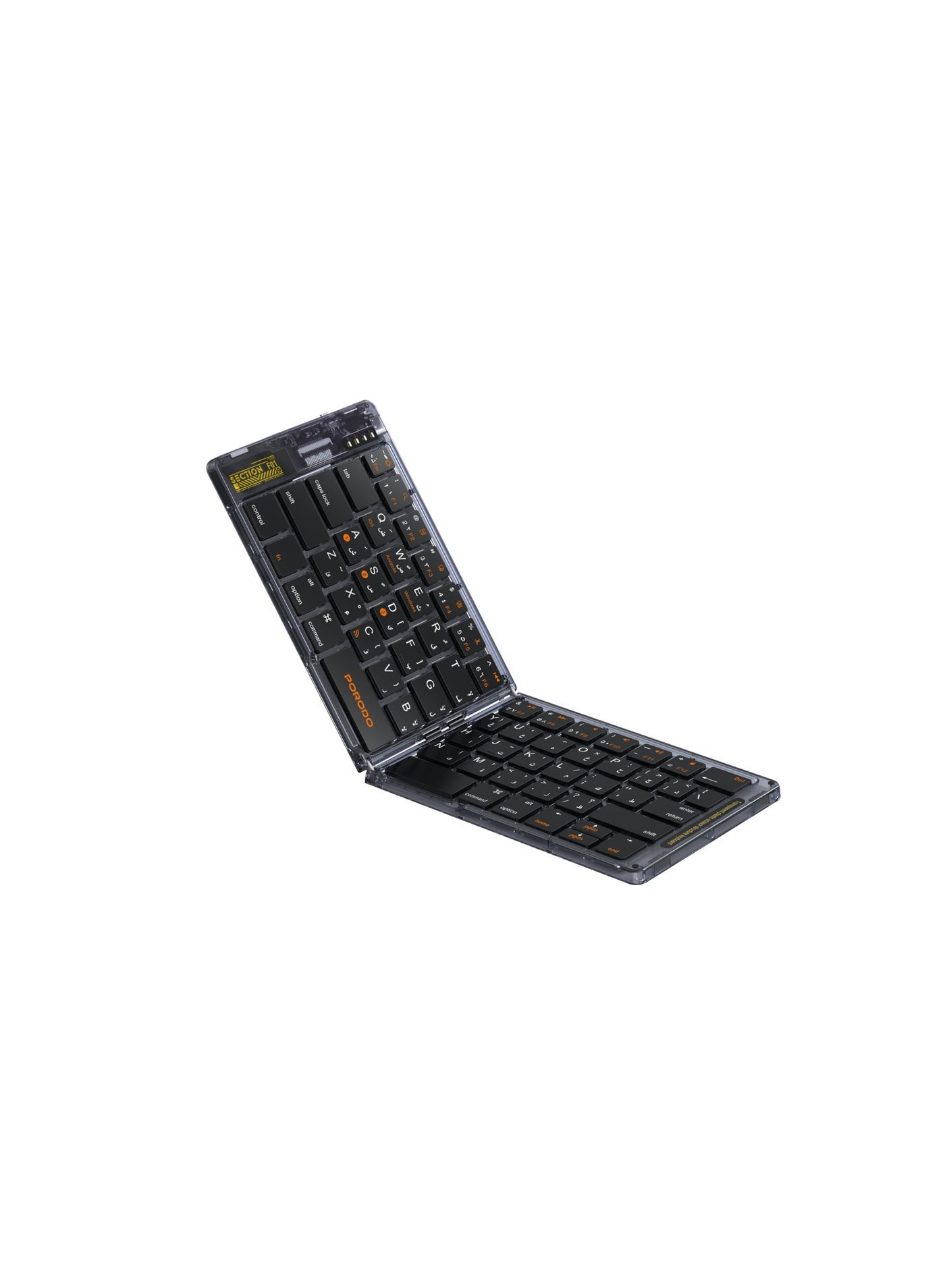 Crystal Shell Wireless Keyboard / Foldable /…