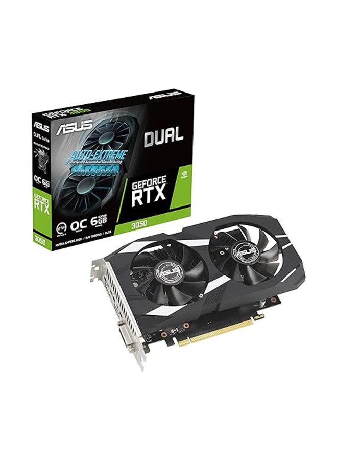 Compare Dual GeForce RTX 3050 OC Edition Graphics Card, 6GB GDDR6 96Bit Memory, 1537 MHz OC Boost Clock, 2304 CUDA Cores, 14 Gbps Memory Speed, PCI Express 4.0, OpenGL®4.6 | 90YV0K60M0NA00 at KSA Price