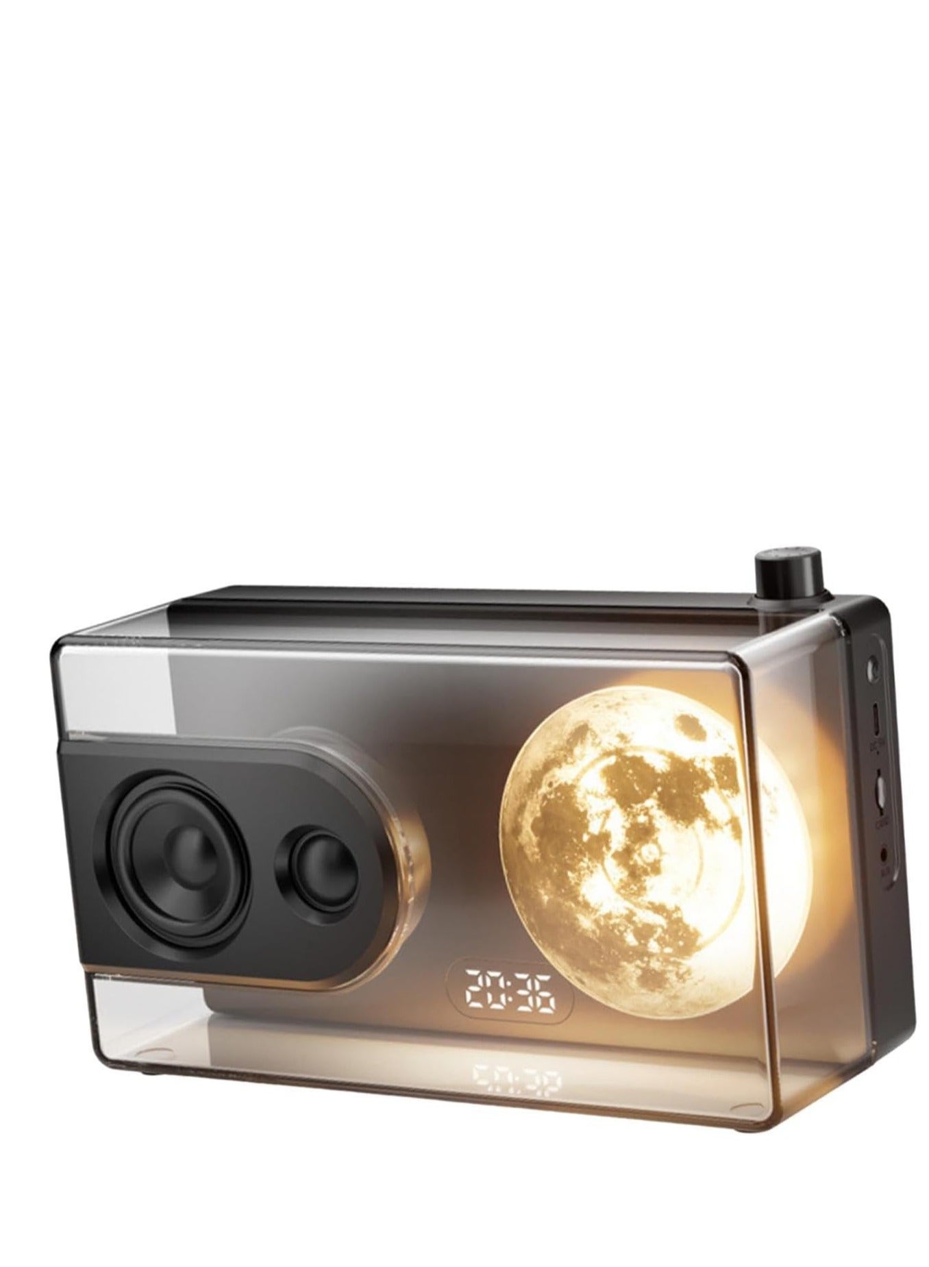 Compare Moonlight Treasure Box Bluetooth Speaker 3600mAh White Noise Sleep Aid Music Player with Ambient Light at KSA Price