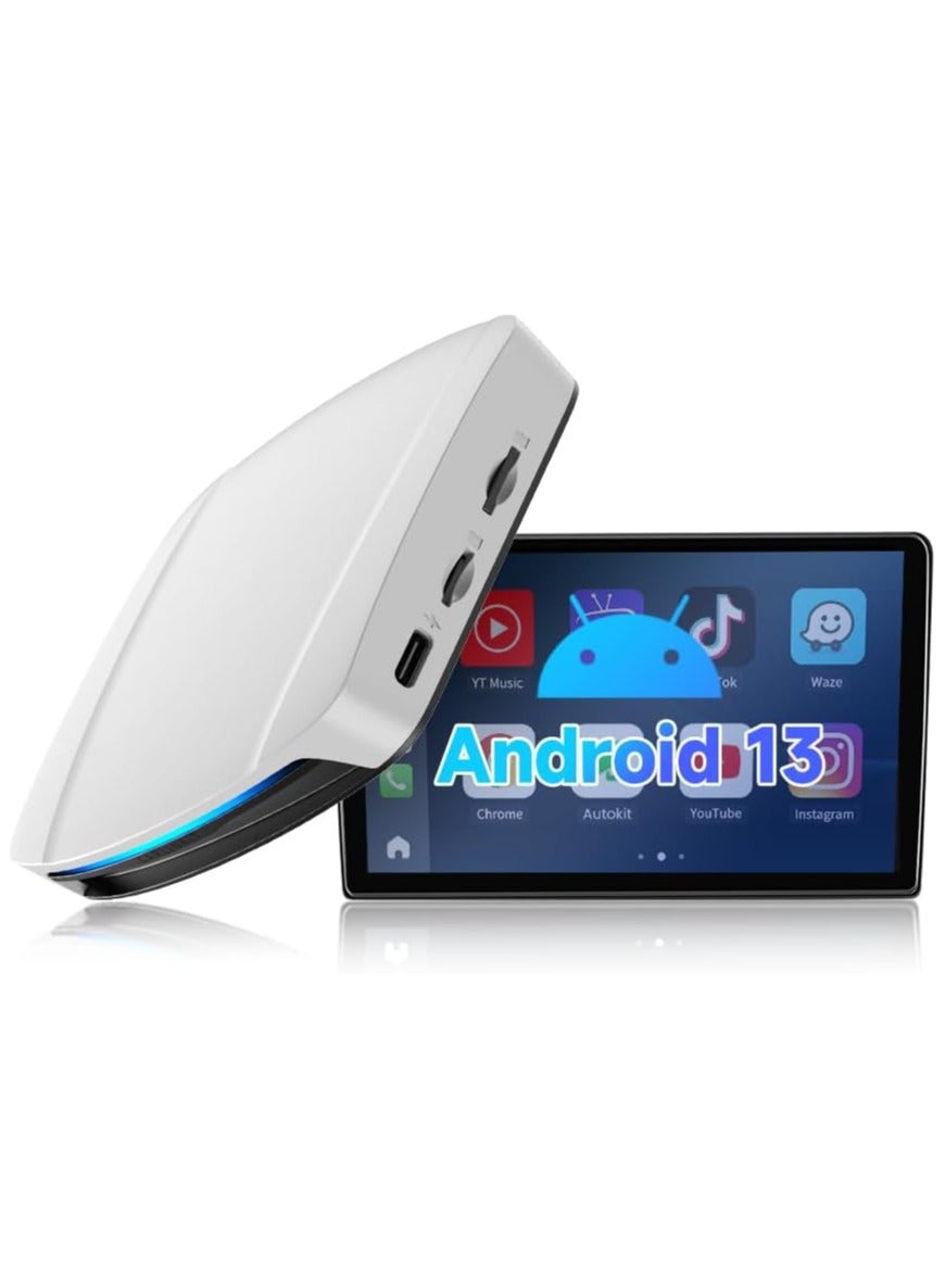 Compare UHD Snapdragon 6225, New Android 13 AI Box with HDMI Output, Google Play StoreWireless CarPlayAndroid Auto Support, 8GB RAM + 128GB ROM,Support SIM Card and TF Expansion at KSA Price