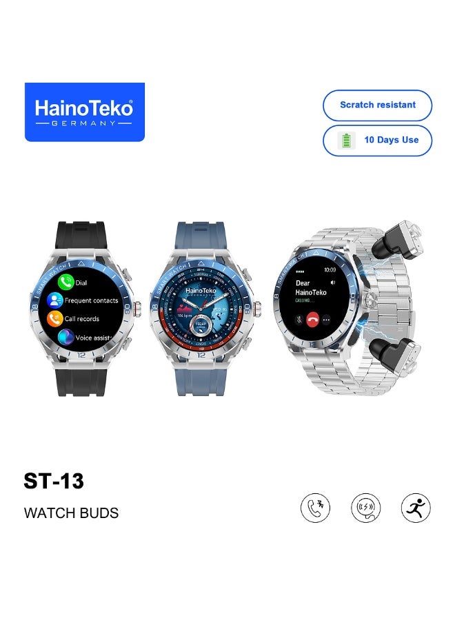 HainoTeko ST-13 Watch Buds Smart Watch with Built-in…