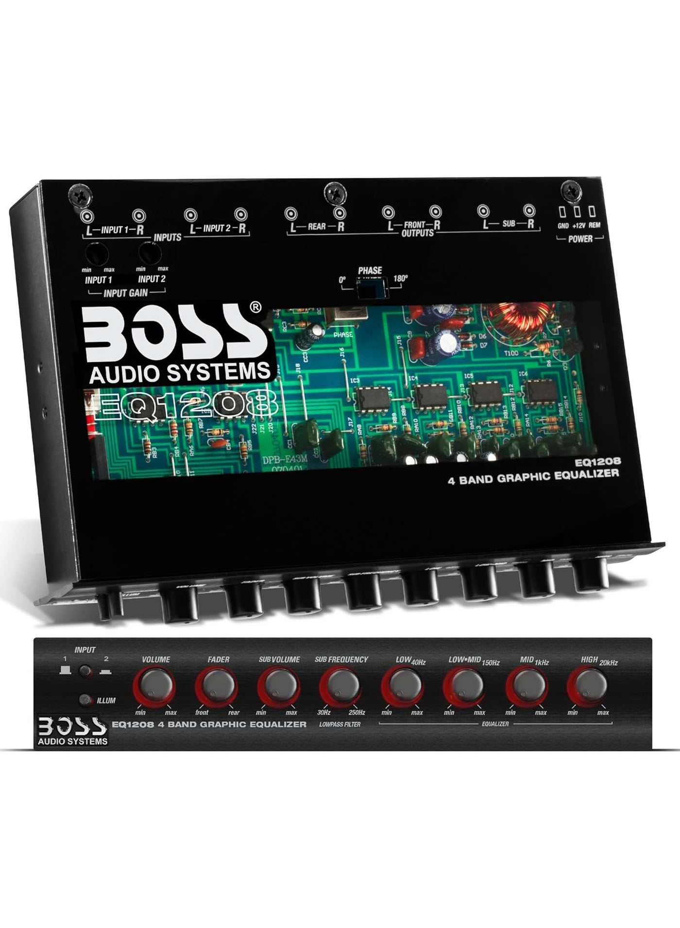 Compare Boss Audio EQ1208 4 Band Amplified Equalizer with Subwoofer Control at KSA Price