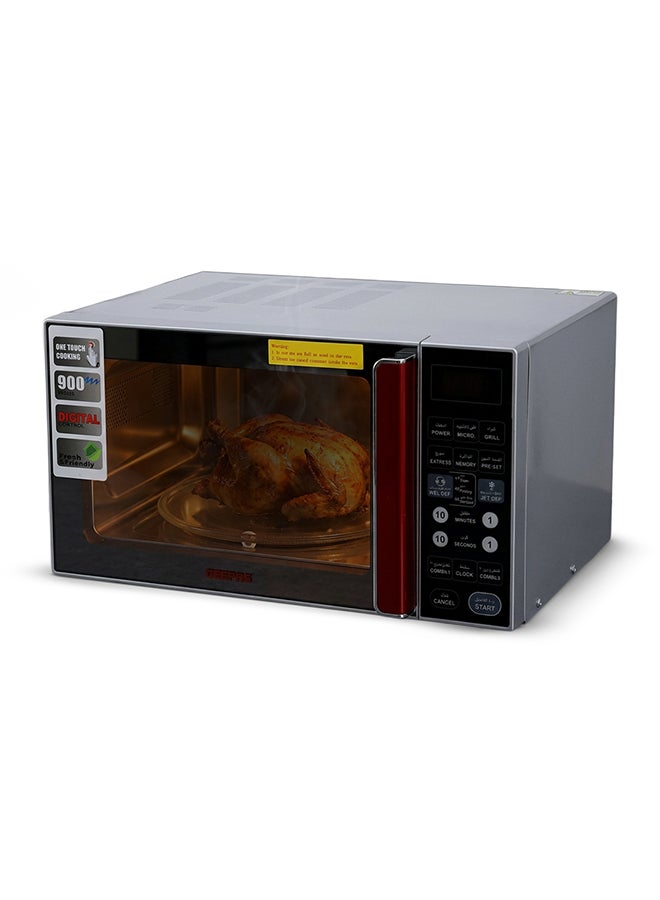 Compare Digital Microwave Oven  Microwave Oven with Multiple Cooking Menus |Reheating & Defrost Function |Child Lock |Digital Controls 27 L 1400 W GMO1876 Silver at KSA Price