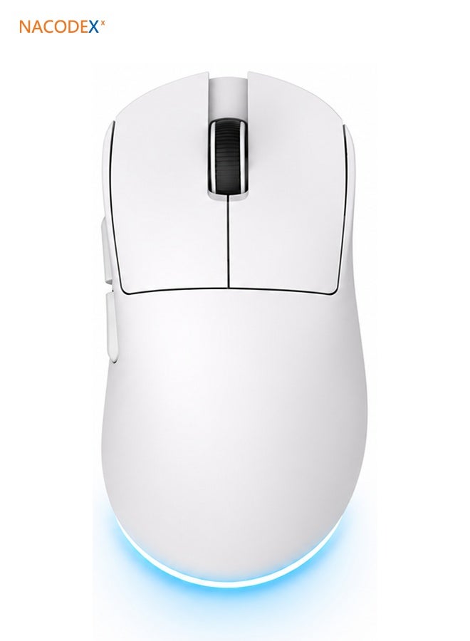 Compare NJ08 Ultra wireless gaming mouse, PAW3950 flagship sensor,  polling rate, 42000DPI, the third mock examination connection, Bluetooth, 2.4G, USBC, ultralight ergonomic design at KSA Price