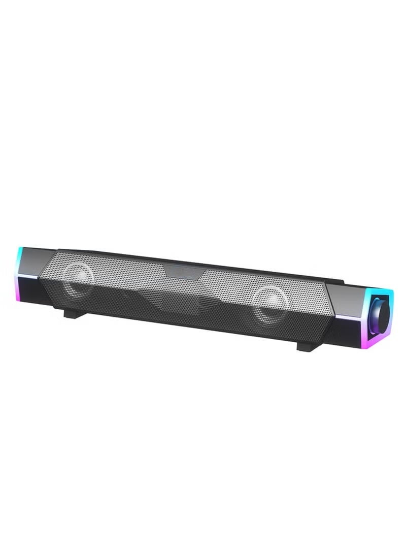 Compare RGB Gaming Soundbar, 2.0 Channel with Bluetooth 5.3 & USBC | 30m Wireless Range, Dual MusicGame Modes, Independent Knob Control for PC & Consoles at KSA Price