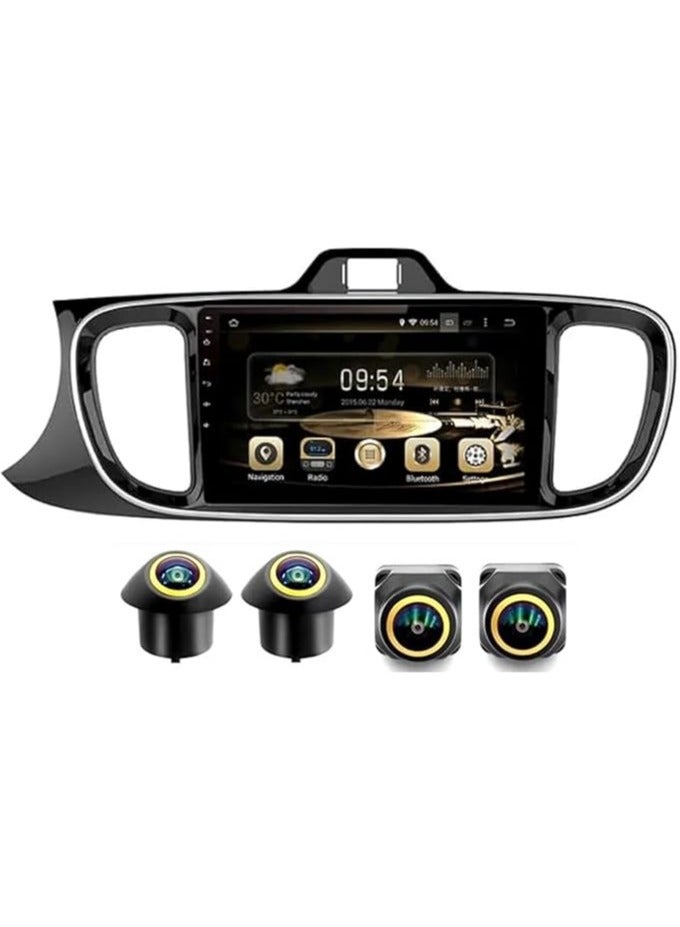 Compare Android Car Stereo for KIA PEGAS 20122017 4GB RAM 64GB ROM Support Carplay, MLink WiFi BT, Radio GPS, 9 Inch IPS.QLED, Fast interface, Touch Screen with 360D Camera Included at KSA Price