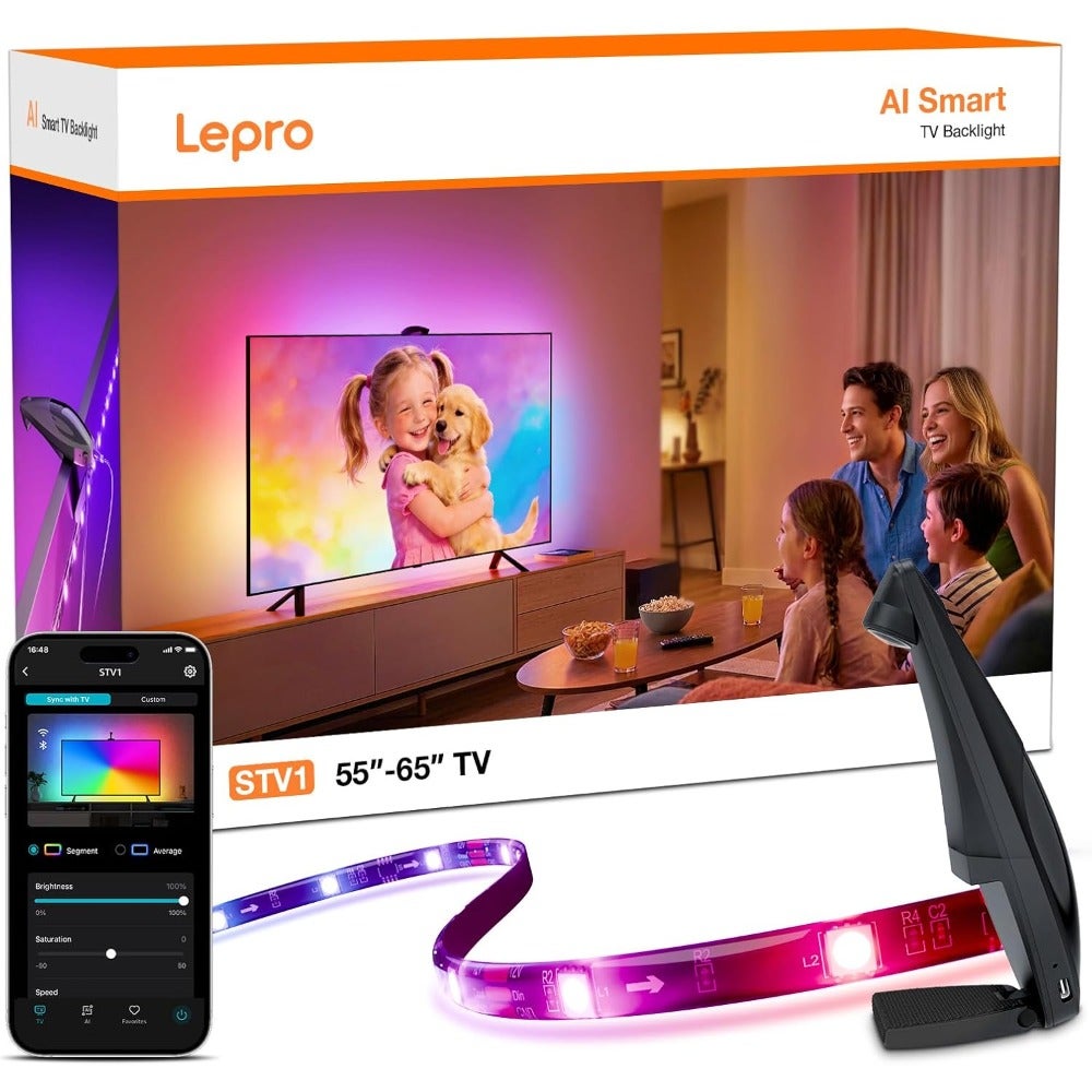 STV1 AI Smart TV Backlight with Ultrawide Camera…