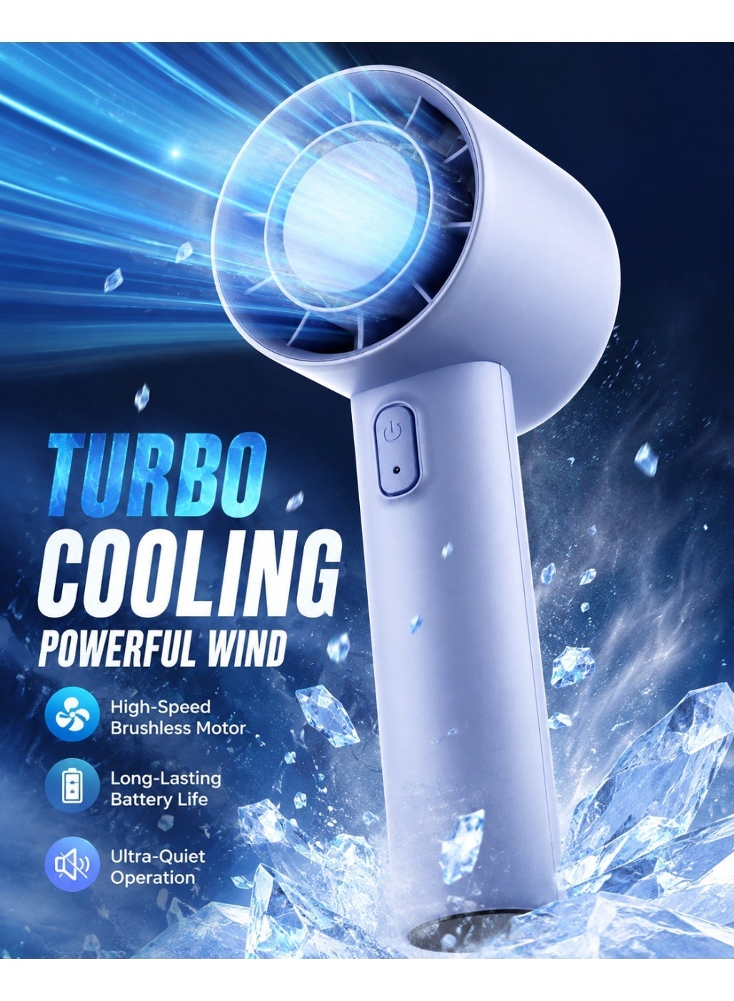 Compare Portable Handheld Fan, Mini USB Rechargeable Personal Fan with 5 Speeds, Compact Pocket Fan for Women Men, High Speed Cooling for Makeup, Office, Travel, Commute, Camping, Outdoor, Home, Gift at KSA Price