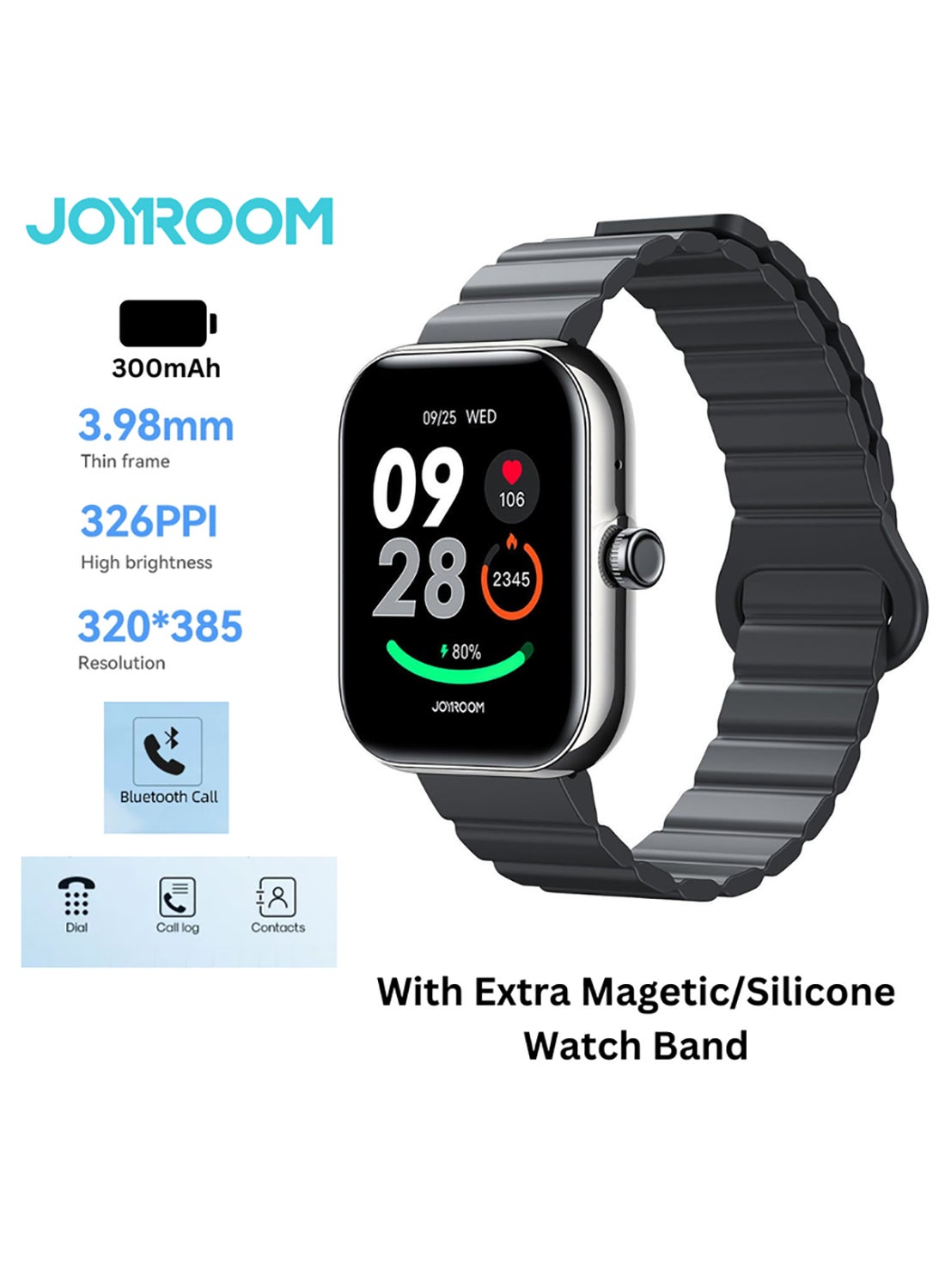 300 mAh JR-FT5 PLUS Smart Watch Can Make…