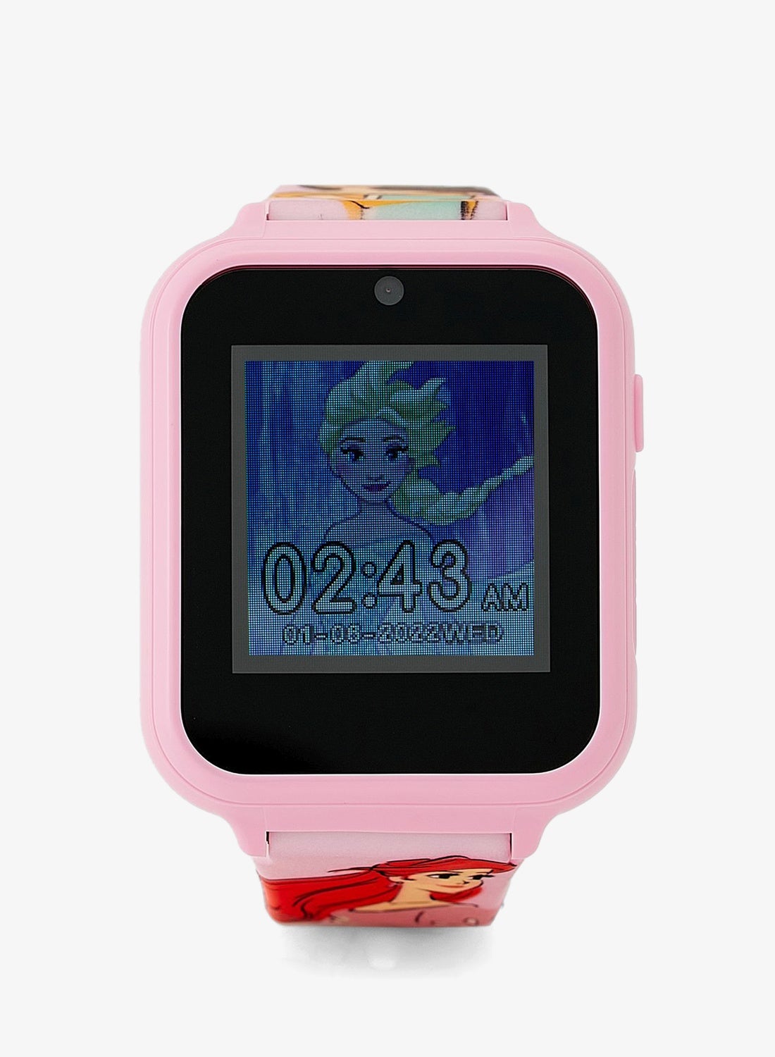 Disney Princess Girls Smart Watch Pink Silicone Strap,…