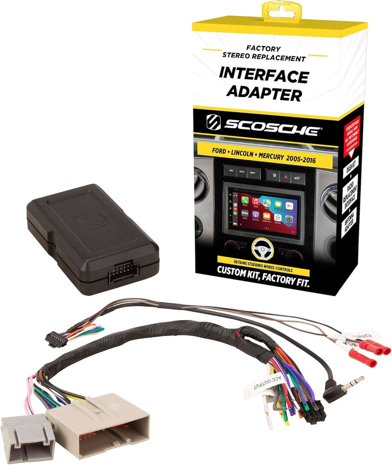 Compare Scosche FD5000SWF Factory Stereo Replacement Interface Adapter for Ford, Lincoln, Mercury 20052014 at KSA Price