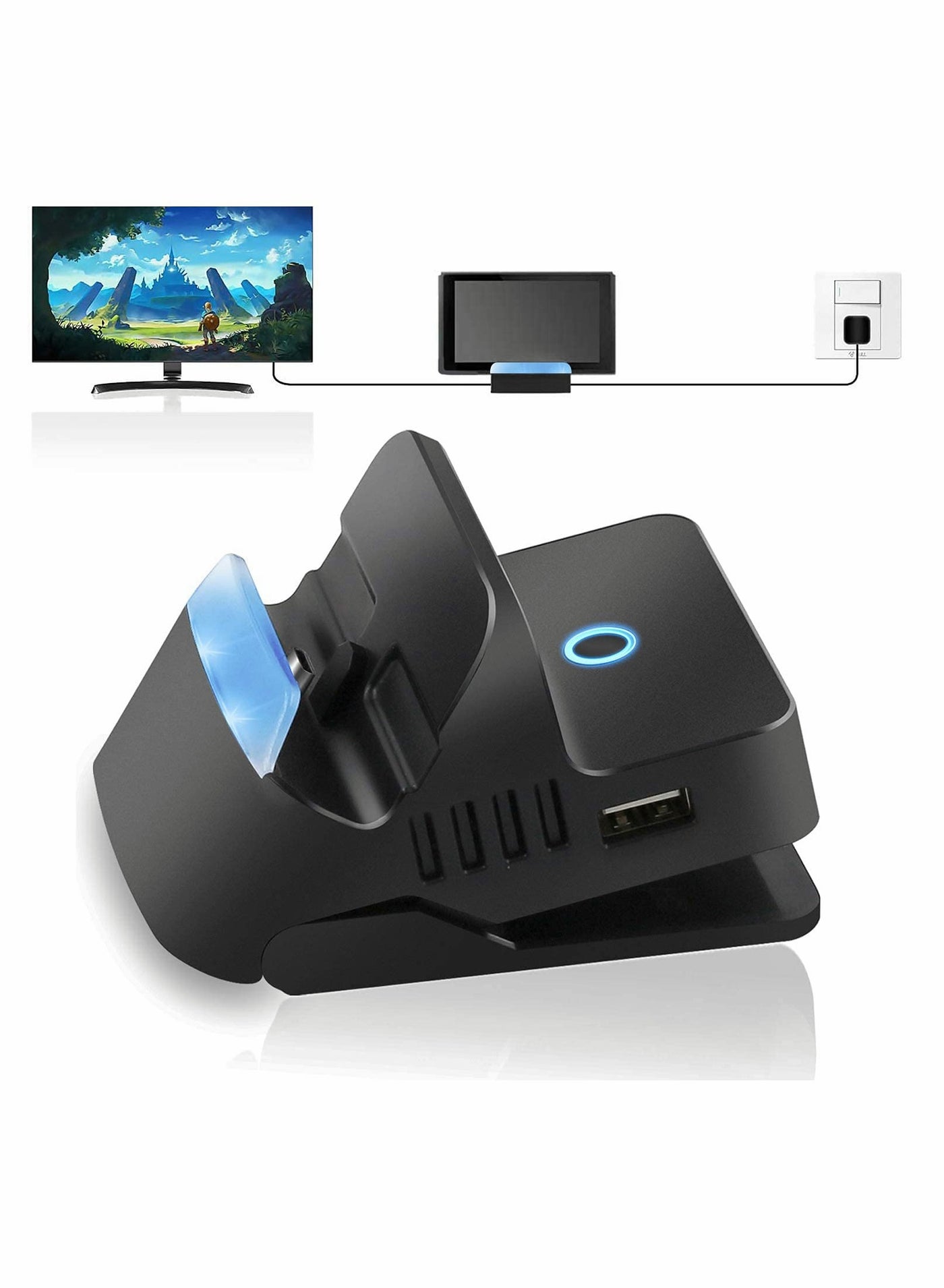 Switch Charging Dock, Portable Compact Switch Replacement…