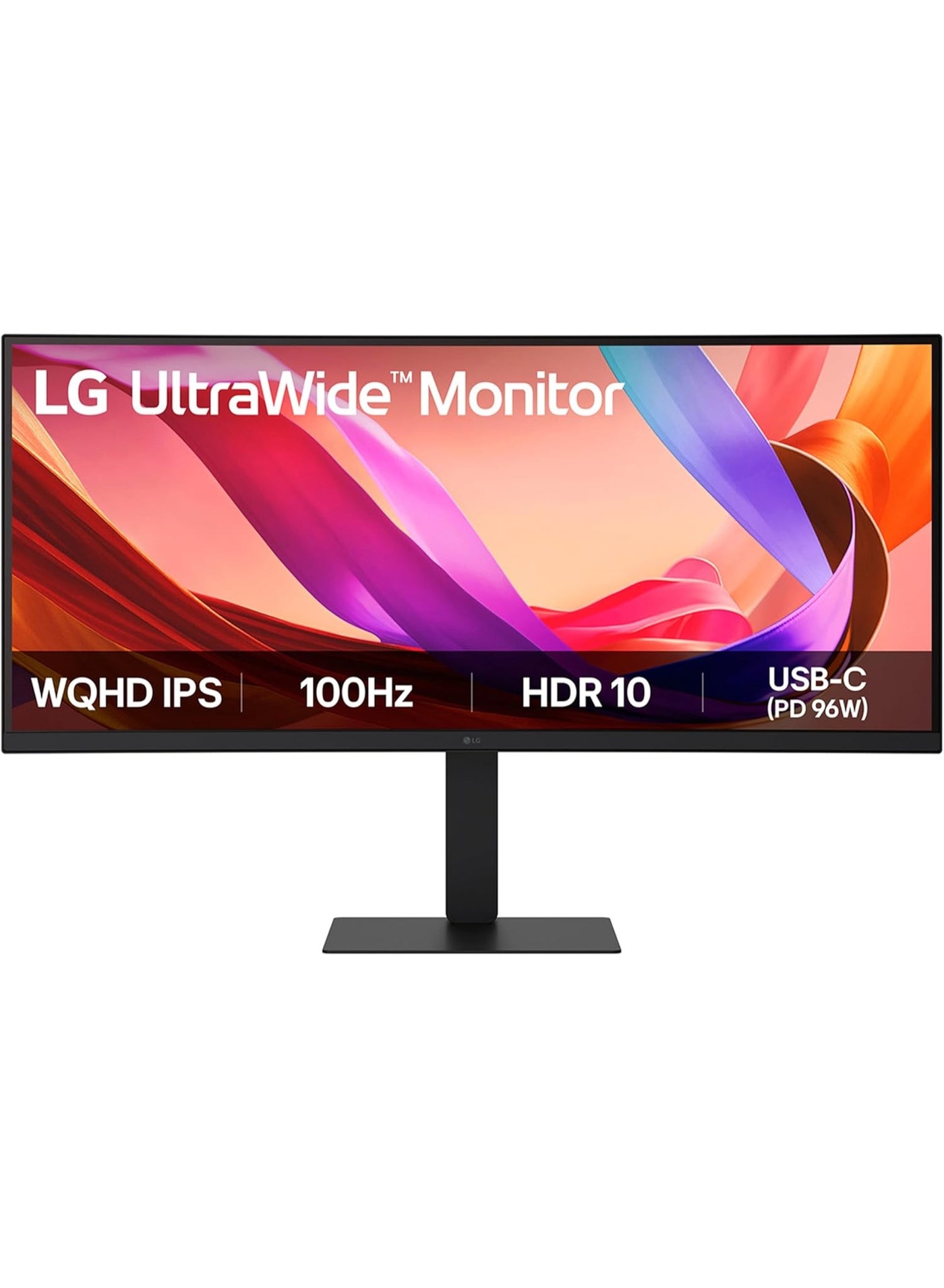 Compare 34U650AB 34” Curved UltraWide IPS Monitor, WQHD 3440×1440, 100Hz, HDR10, USBC 96W Power Delivery, Builtin KVM, RJ45 LAN, HDMI + DisplayPort, Ergonomic Stand Black at KSA Price