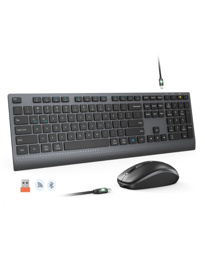 MEETION Wireless Keyboard and Mouse Combo C2000…