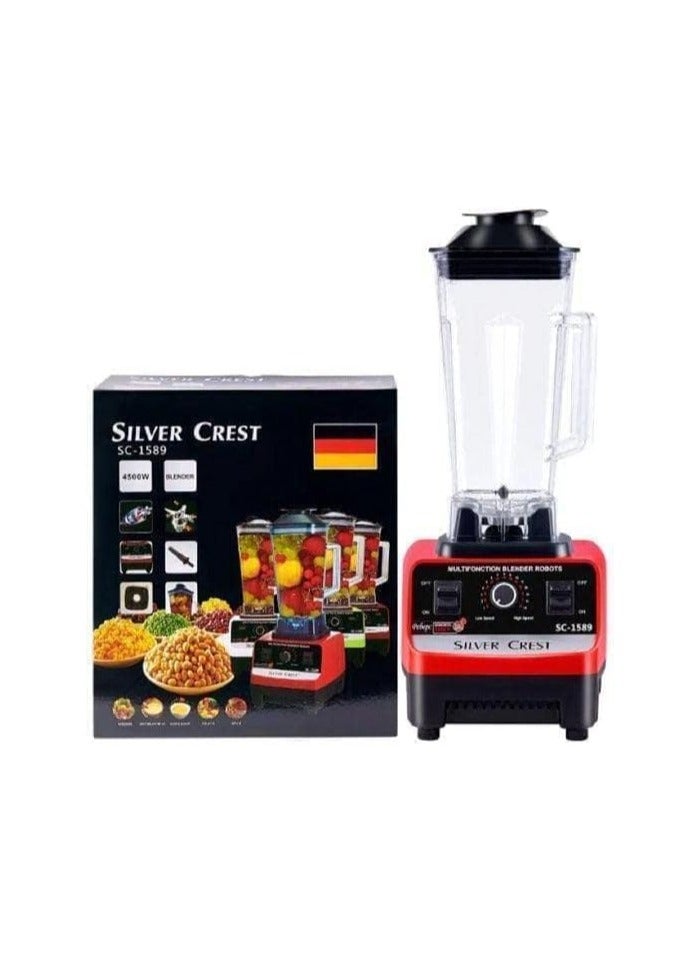 Compare Silver Crest MultiFunction Blender with 15 Speed Settings, 4500 Watts, Timer, and Stainless Steel Construction at KSA Price