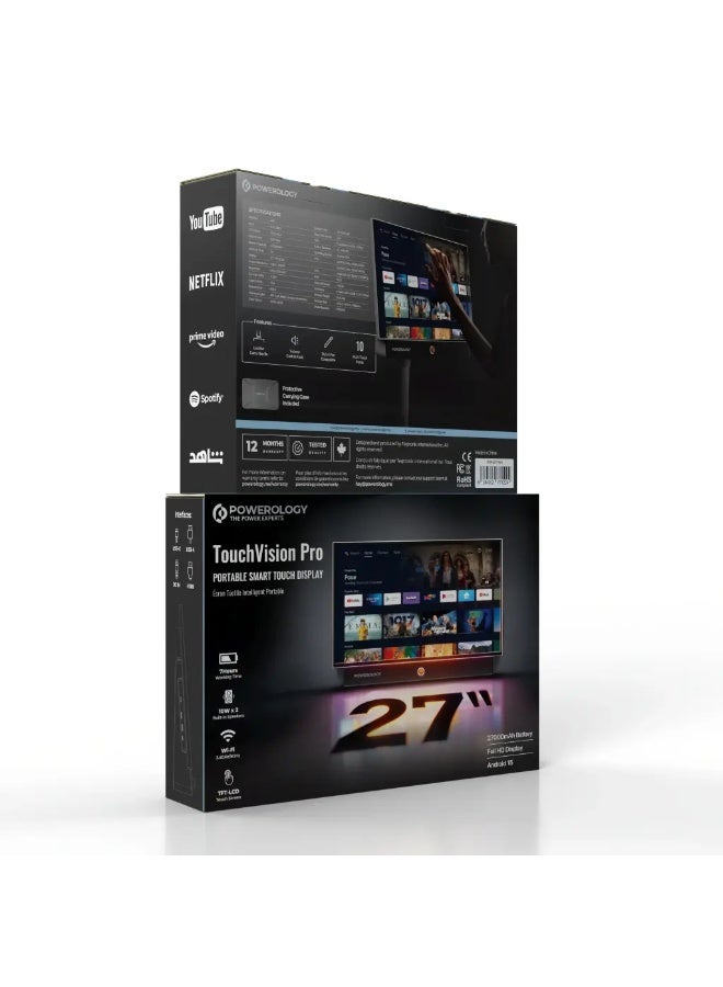 Compare Powerology TouchVision Pro 27 Portable Smart Touch Display at KSA Price