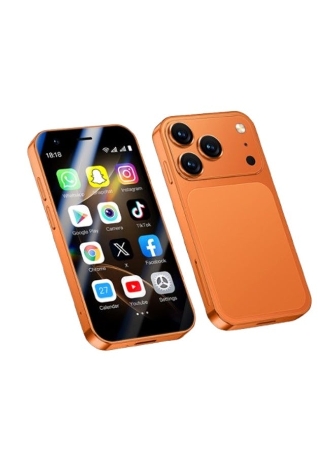 Compare XS17 Mini smartphone 4 INCH Display, 4G Light network dual sim card 8 GB ram 512 GB storage Super slim smartphone ORANGE at KSA Price