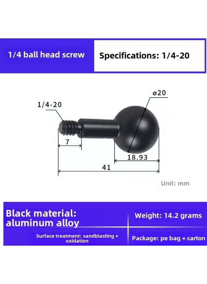Compare 13 15172025 Aluminum Alloy 14 Screw Ball Head Mobile Phone Bracket Modified Live Photography Bracket AccessoriesColor:20mm Ball Headlong Style at KSA Price