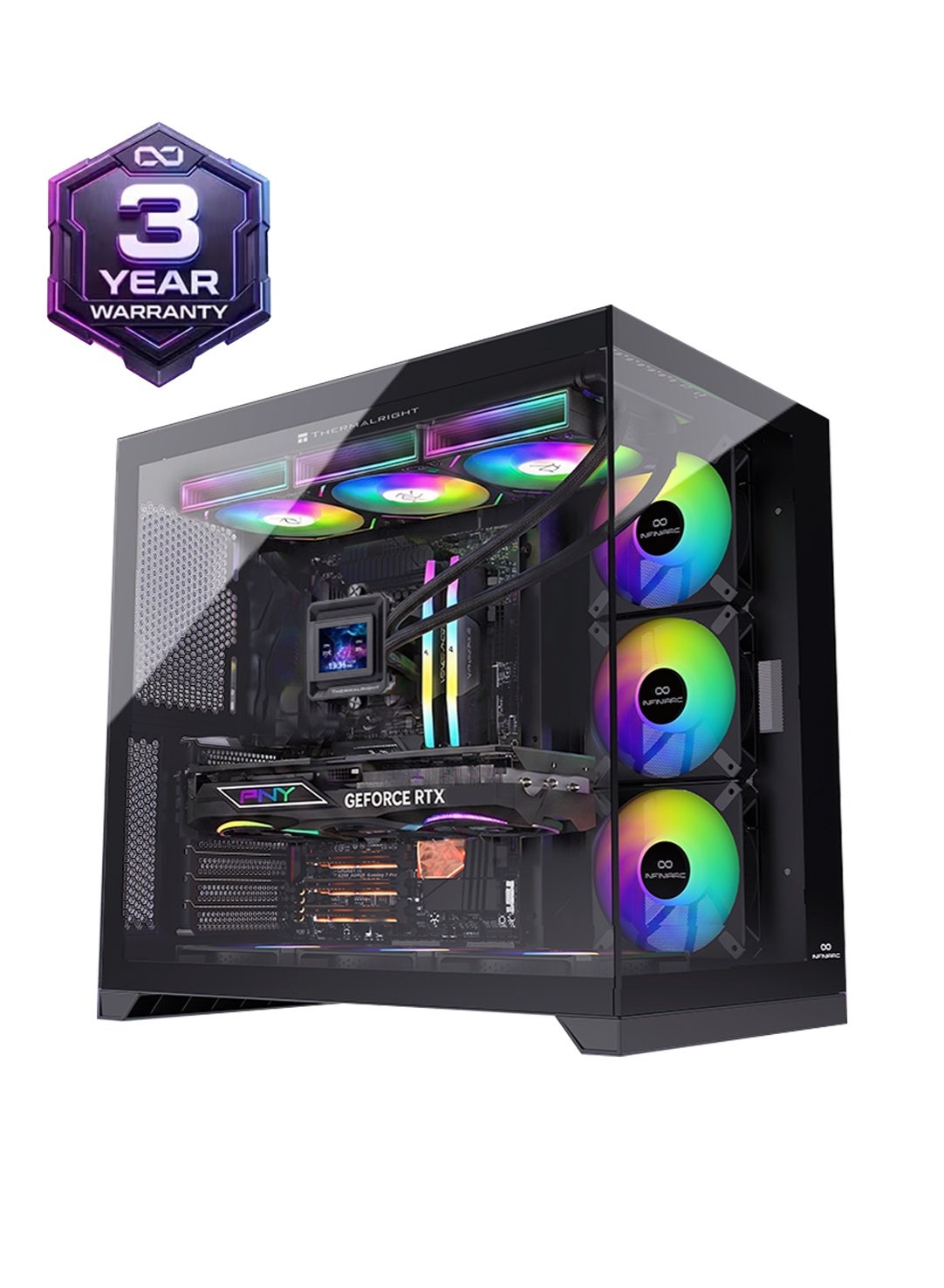 INFINIARC RTX 5070 GAMING DESKTOP PC (CUBE Case,…