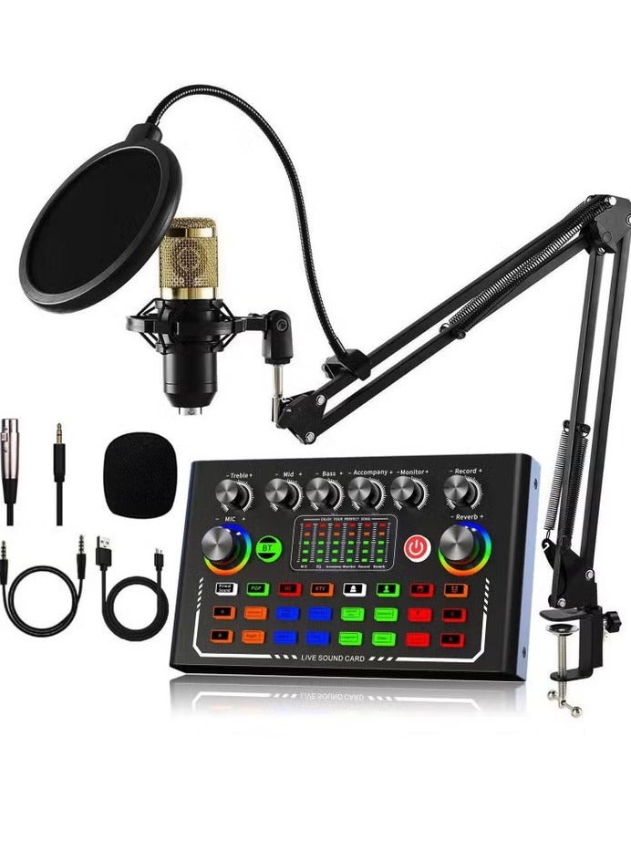 Sound Card F009 Live Sound Card Wireless Bluetooth…
