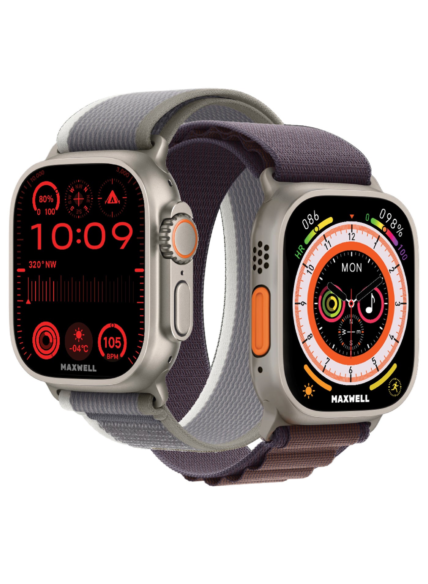 MAXWELL MW ultra 2 Smart Watch with dual strap