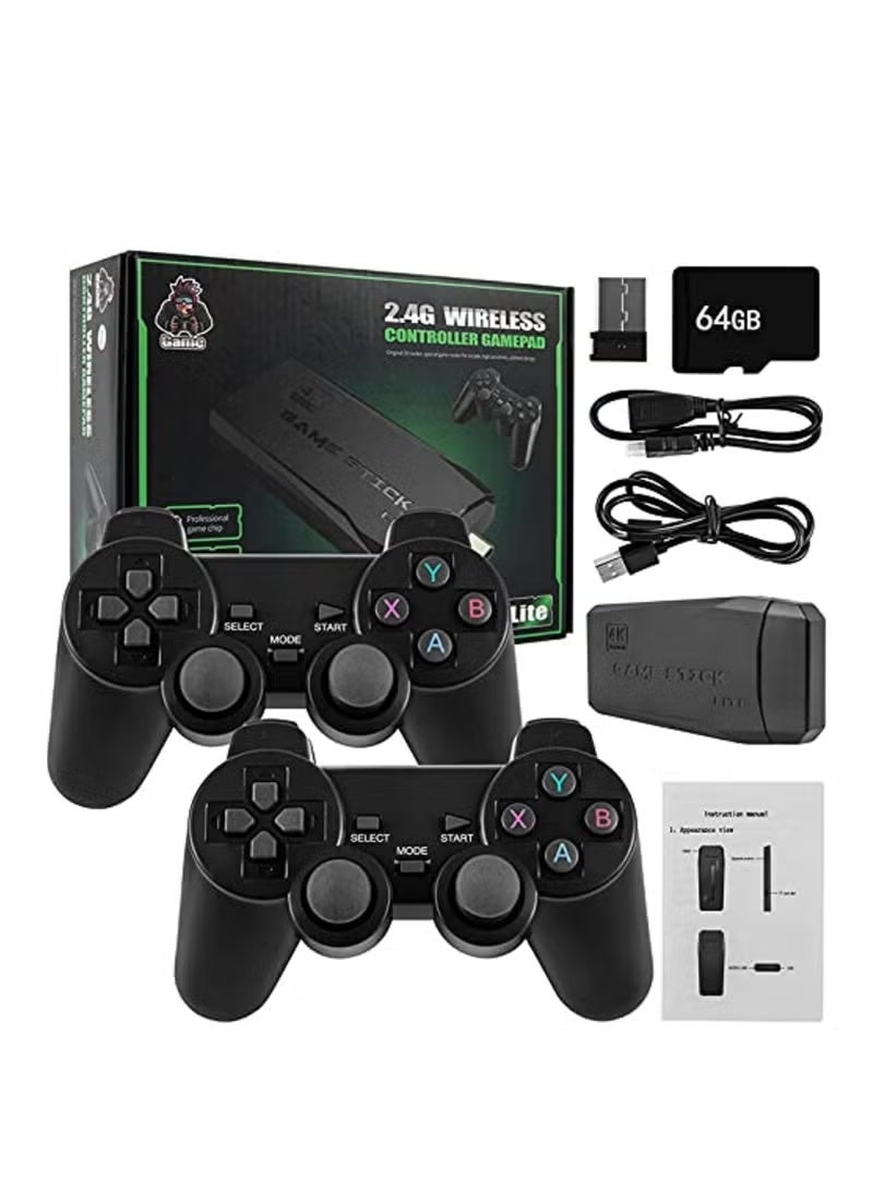 Compare BLUMENIT Retro Game Console 4K HDMI, Builtin 10,000+ Classic Games, 64GB Plug & Play Video Game Stick with Dual Wireless Controllers & 9 Emulators at KSA Price
