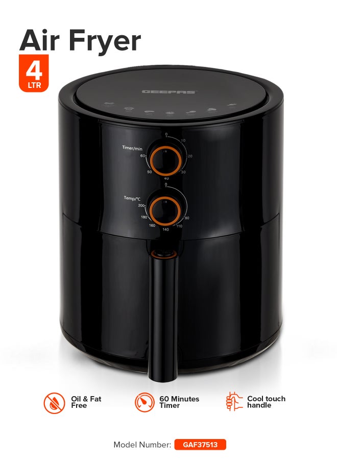 Air Fryer 4 L Pot| Non-Stick Coating with…