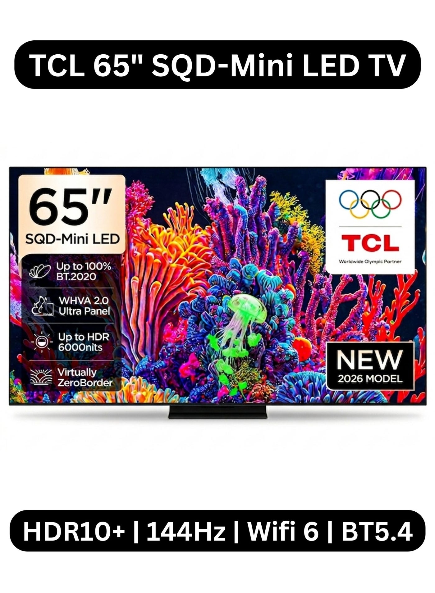 Compare 65C89L 65 Inch C89L SQDMini LED 4K Smart TV 2026  International Version | Google TV | TSR AiPQ Processor | WHVA 2.0 Ultra Panel | 2040 Precise Dimming Zones & Up to 5000 HDR | Bang & Olufsen Audio | TCL AI 65C89L Black at KSA Price
