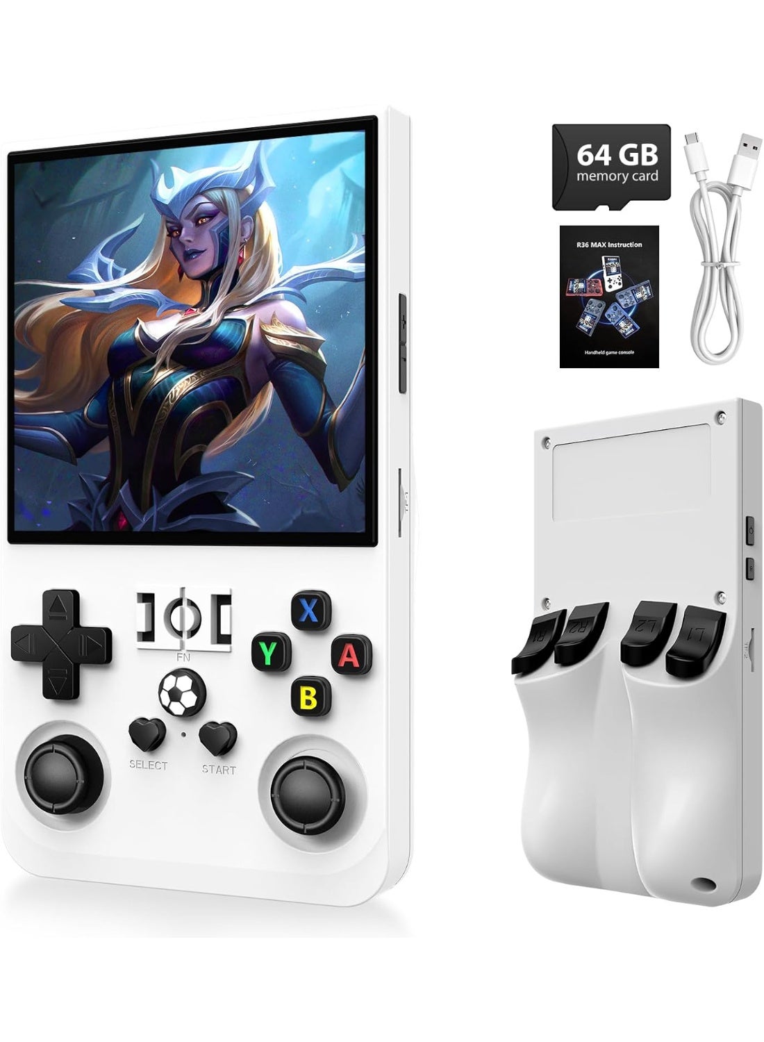 2025 New Upgrade R36MAX Retro Handheld Game Console,…
