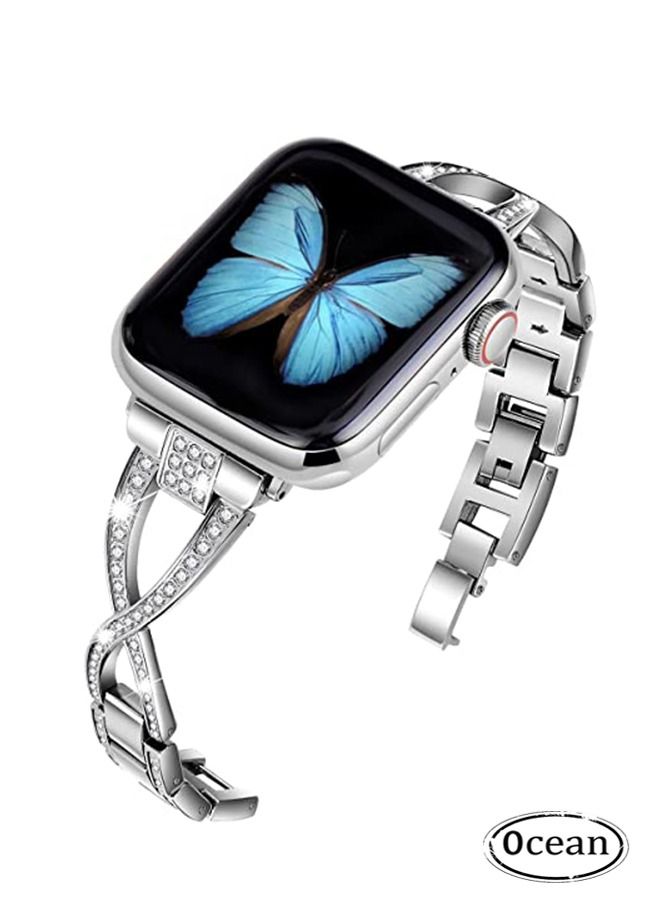 Bling Metal Bracelet Replacement Band For Apple…