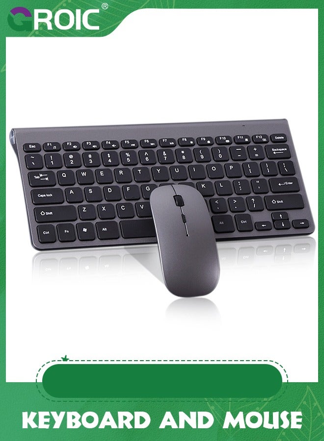 Wireless Keyboard and Mouse Combo, Compact Quiet…