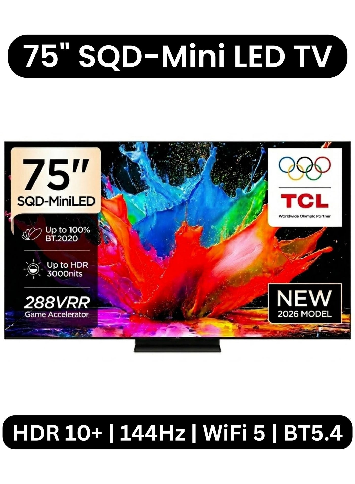 Compare 75inch 75C79L Premium SQDMini LED 4K Smart Google TV 2026 International Version | TSR AiPQ Processor | Super QLED | 1352 Precise Dimming Zones | HVA 2.0 Pro Panel | 288Hz VRR Game Accelerator 75C79L Black at KSA Price