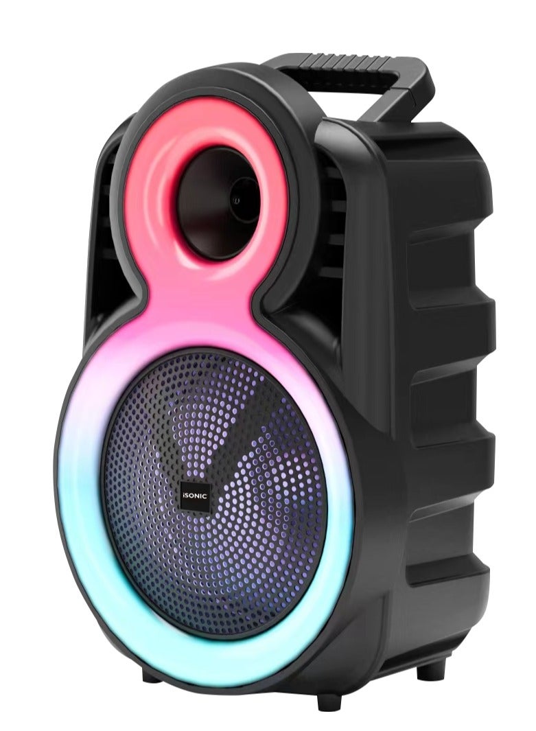 Compare 8 Inch Wireless Bass Portable Party Speaker With LED Lights at KSA Price
