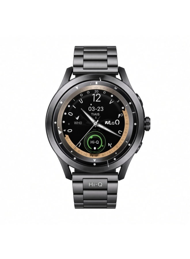 Compare HiQ WR44 AMOLED Smart Watch, Dynamic Island, AlwaysOn Display, Bluetooth Calling, Full Touchscreen Fitness Tracker, Heart Rate & Sleep Monitoring, Multiple Sports Modes, Activity Tracking, 3 Pairs Interchangeable Straps, Smartwatch for Men & Women, Fitness, Sports & Daily Use at KSA Price