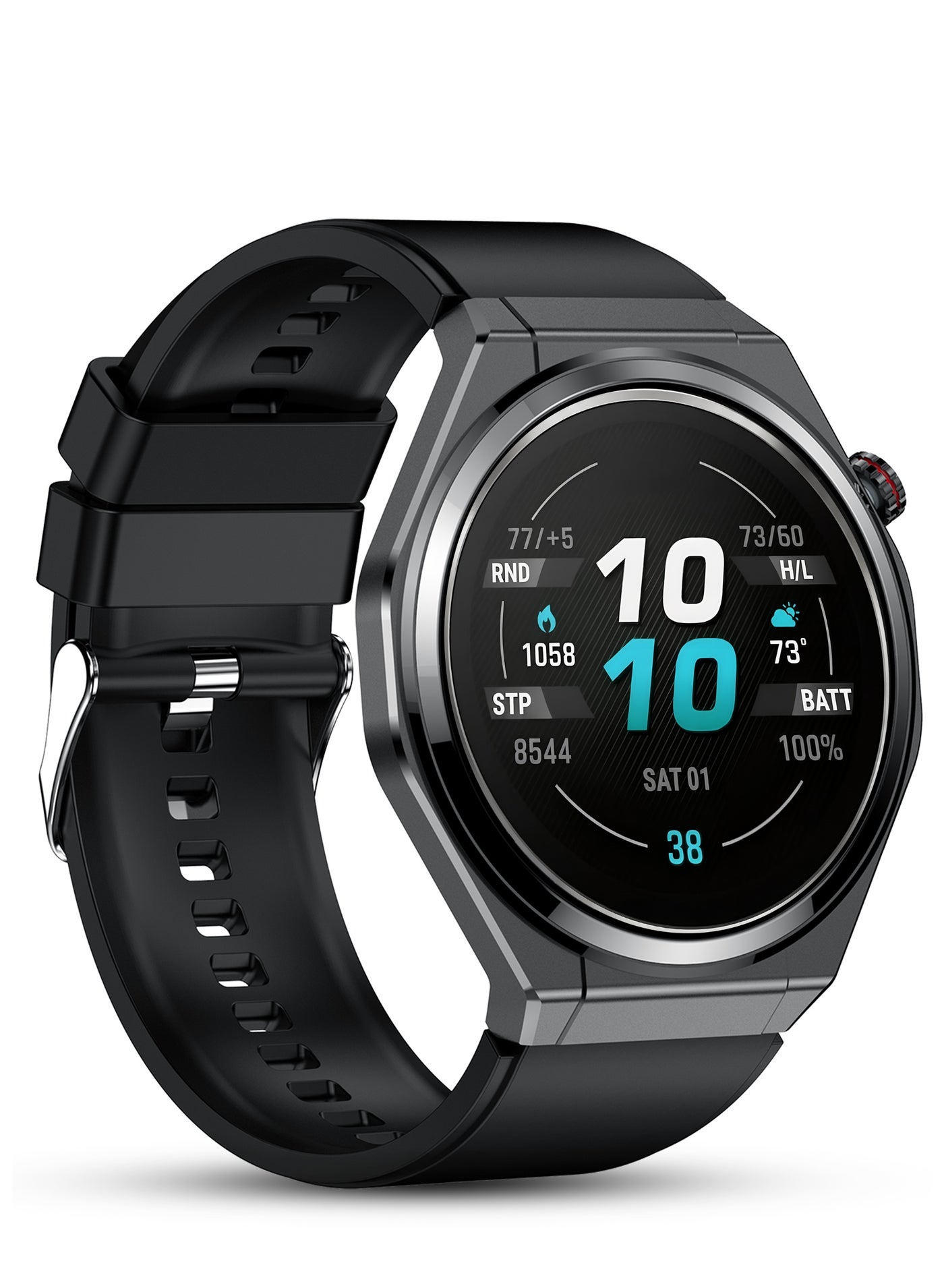 Compare GTAB Mens Smart Watch, Bluetooth Calling Smartwatch, AMOLED Full Touch Screen, AI Voice Assistant, Heart Rate Monitor, SpO2 & Sleep Tracking, Fitness Tracker, Notifications, 30 Days Standby Battery, 7mm Slim Design, Black at KSA Price