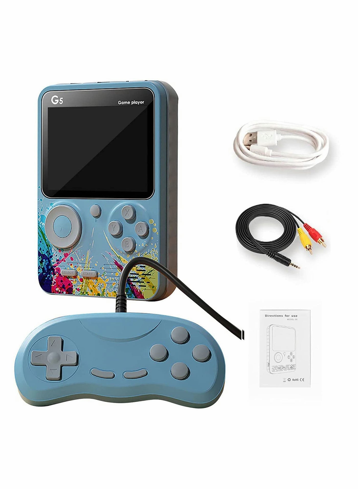 G5 Retro 3 inch Handheld Game Console Built-in…