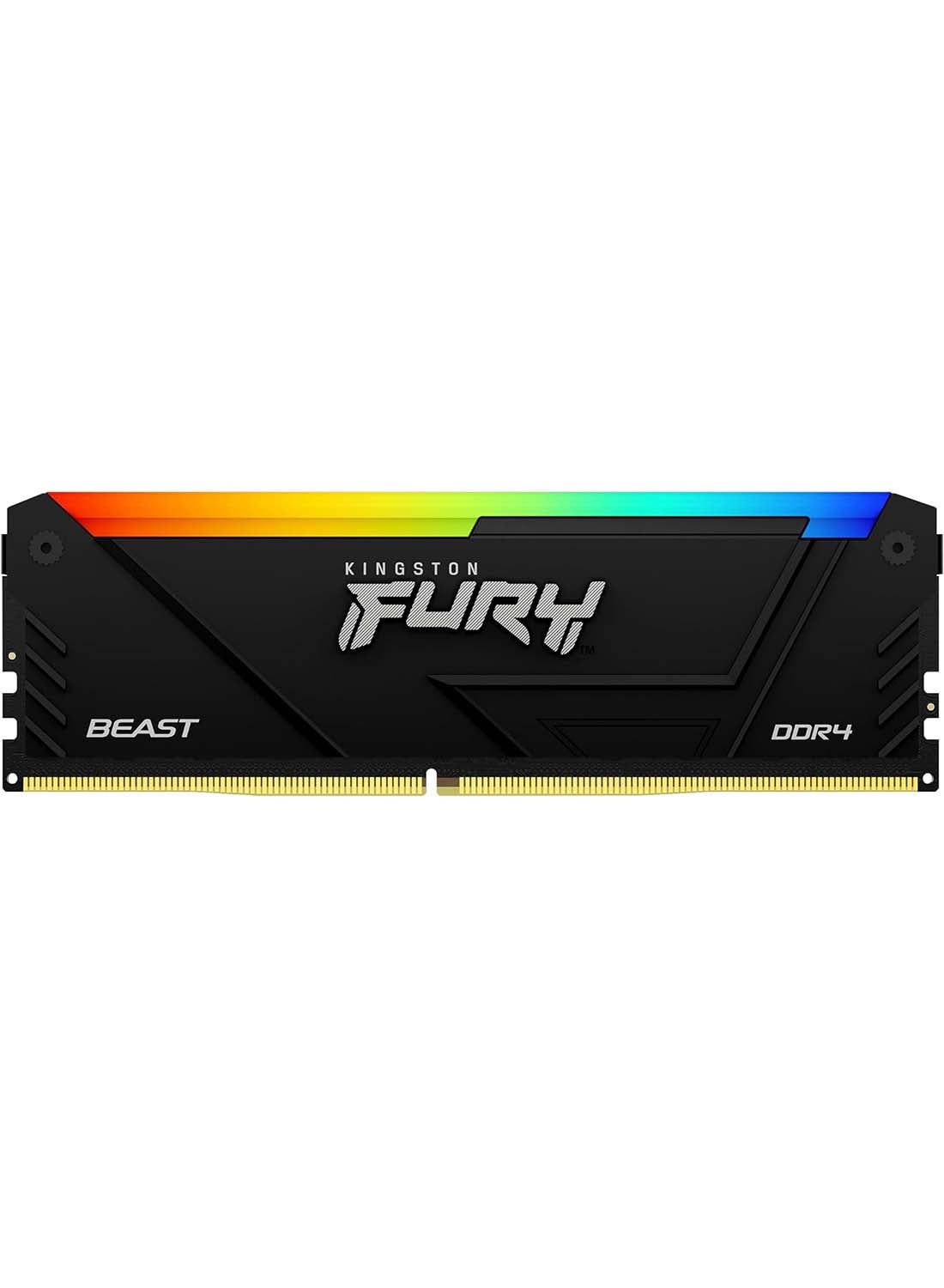 Compare FURY Beast RGB 8GB DDR43200MHz CL16 DIMM, 1.35V, Intel XMP 2.0, 288Pin, 1G x 64Bit, 1Rx8, High Performance, Gaming Memory with Heatsink | KF432C16BB2A8 at KSA Price