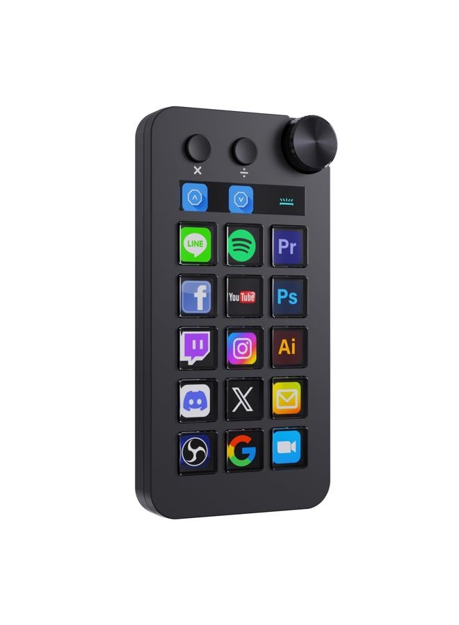 Compare VSDinside Stream Controller Deck with 18 Customizable Macro Keys to Trigger Actions in OBS Twitch YouTube for Content Creators Stream Dock Compatible with PC & Mac N1 Black Macro Keypad at KSA Price