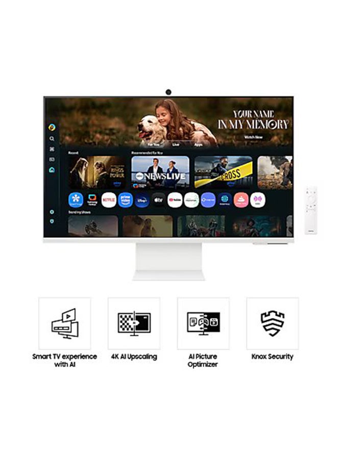 Compare 32 Inch M8 4K Vision AI Smart Monitor, AI Upscaling, AI Picture Optimizer, Knox Security, Smart TV Apps, Ask Copilot, Click to Search, Gaming Hub, Active Voice Amplifier Pro, SmartThings, AirPlay, Multicontrol, SlimFit Came at KSA Price