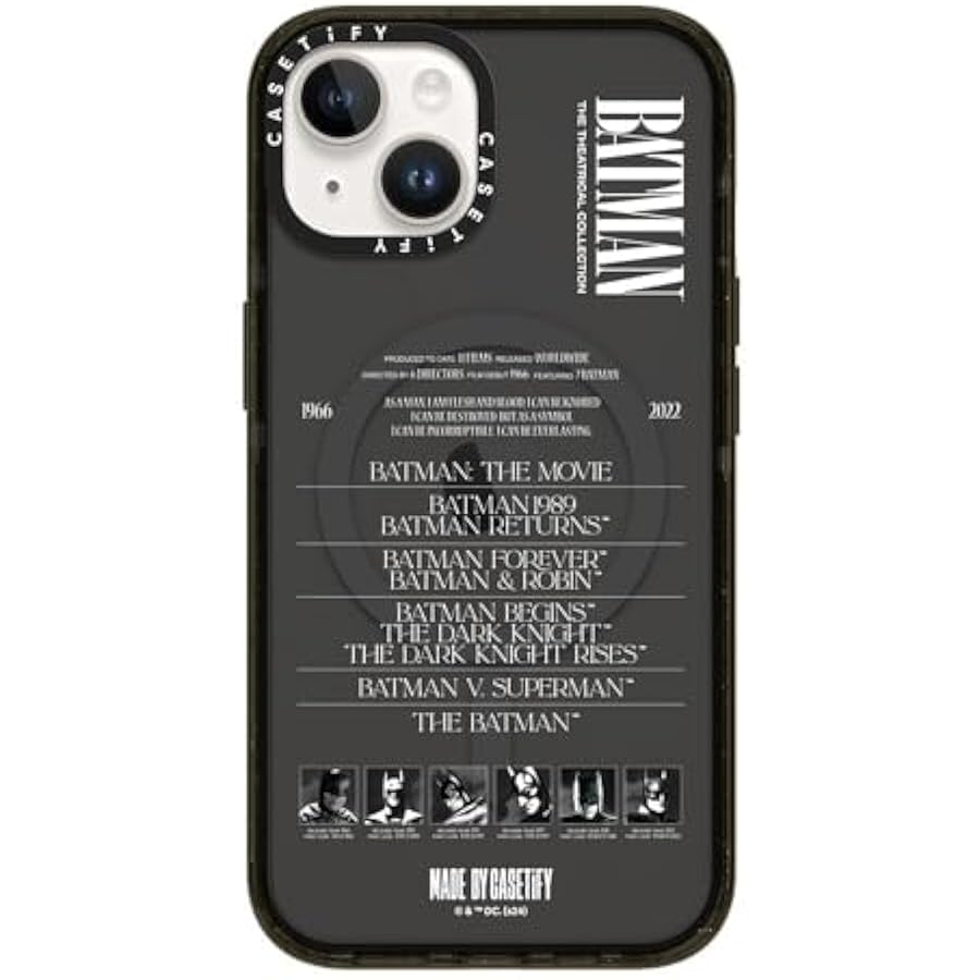 Compare Impact iPhone 14 Case ?Batman CoLab  4X Military Grade Drop Tested  8.2ft Drop ProtectionCompatible with Magsafe?  A Hero Can be Anyone  Clear Black at KSA Price