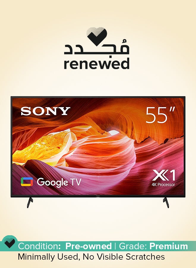 Compare Renewed  55Inch Android Smart TV 4K 55X75K Black at KSA Price