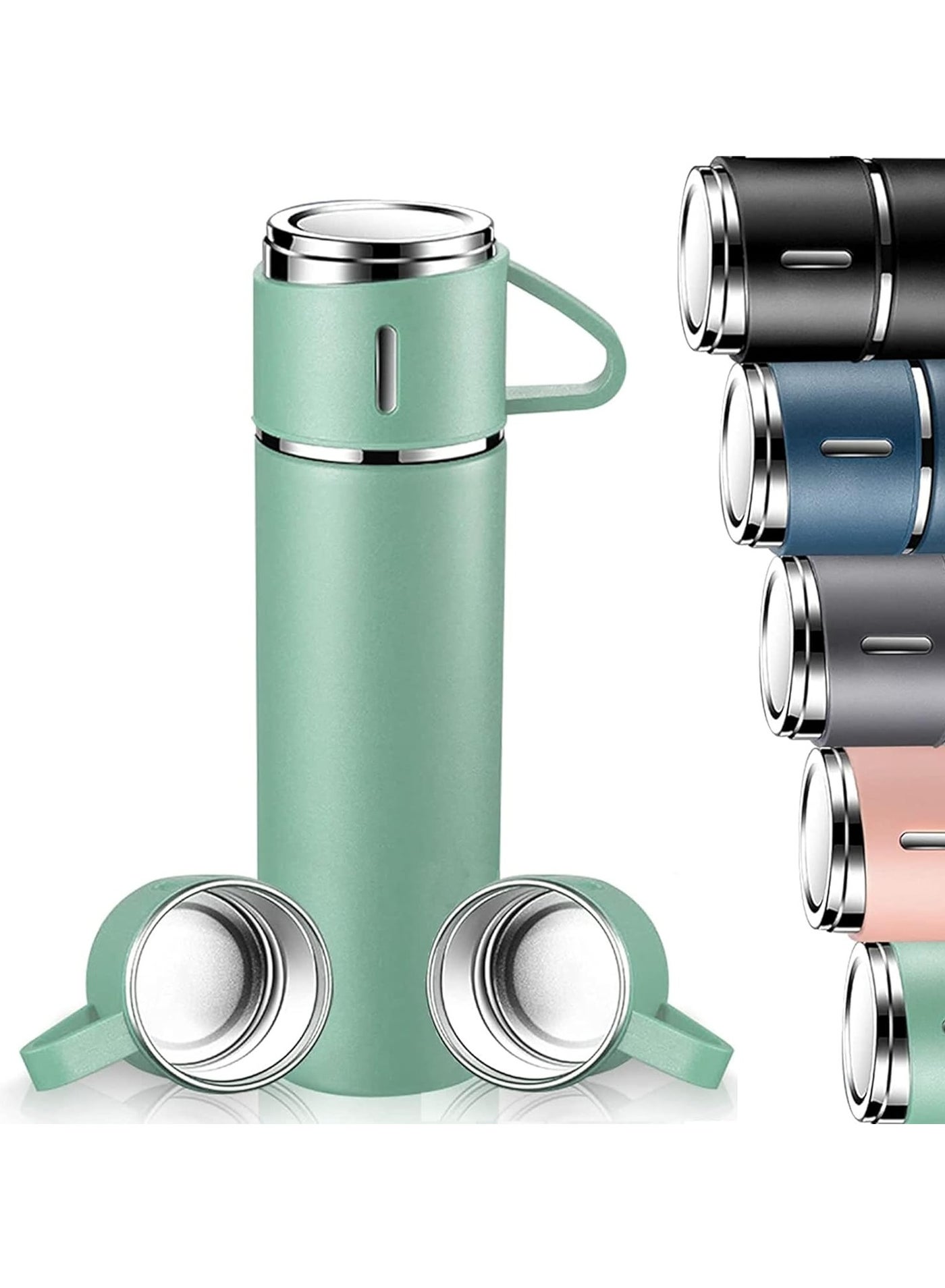 500ml Stainless Steel Vacuum Thermos Flask with Silicone…
