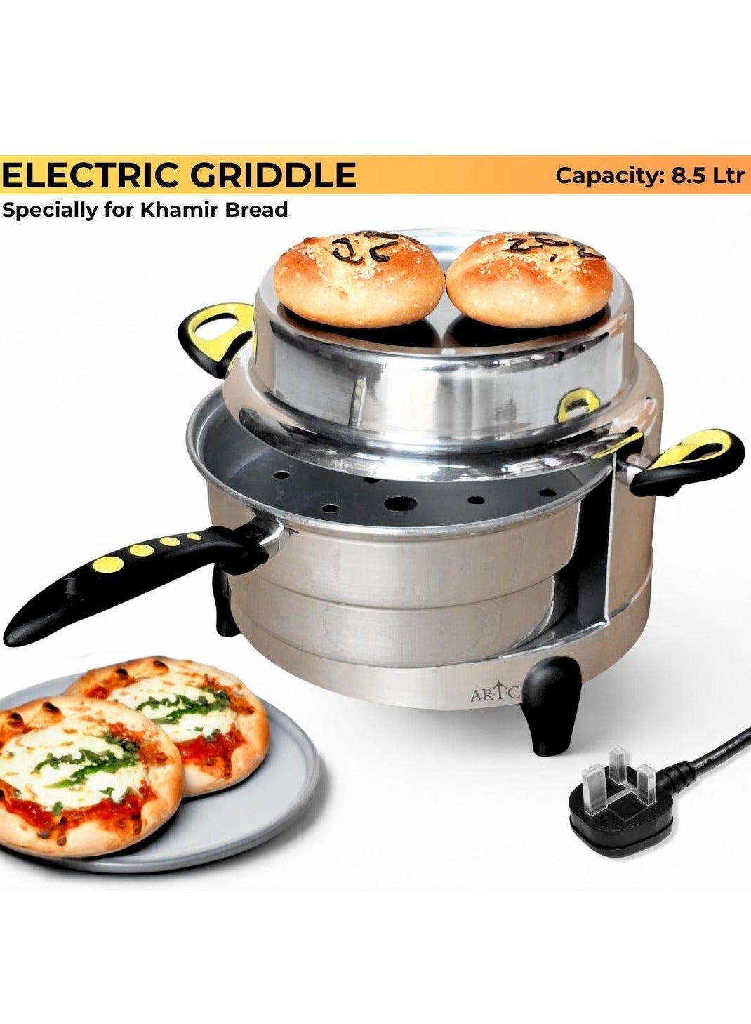 ARTC 1400W Multi-Purpose Electric Griddle Oven, Bread…