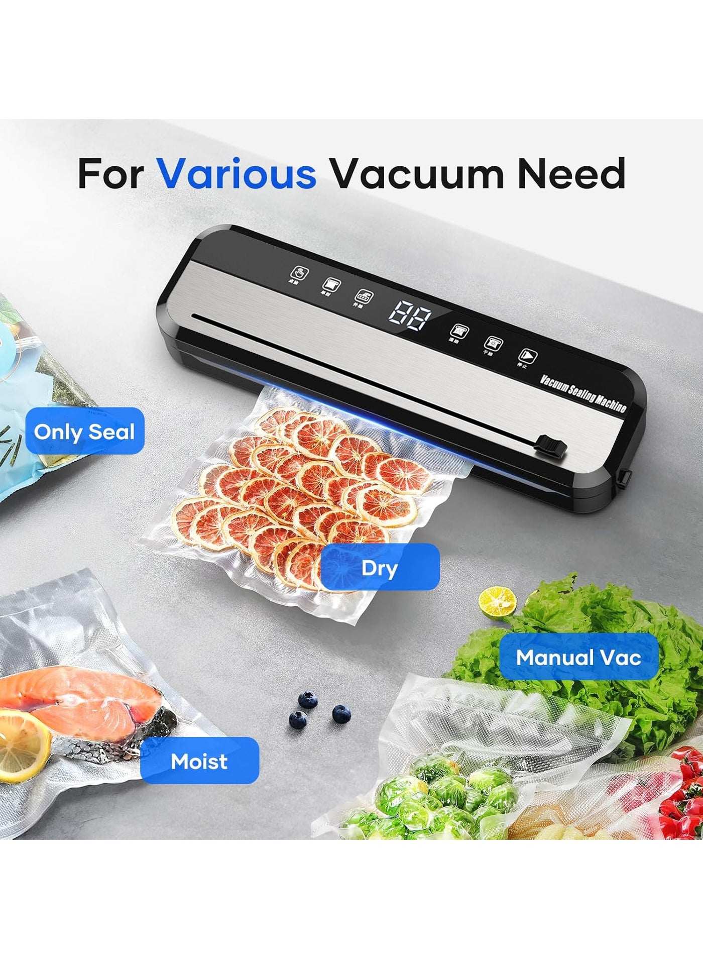 Vacuum Sealing Machine Food Preservation Machine Dual-purpose…