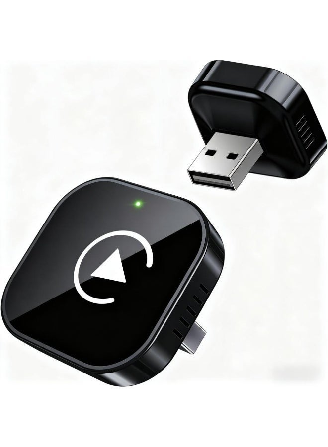 Compare Apple CarPlay Wireless Adapter, 2in1 Wireless CarPlay & Android Auto Converter, Plug & Play, Supports 1000+ Cars with Wired CarPlay at KSA Price