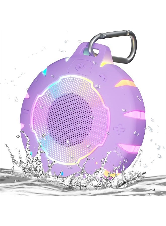 Compare Waterproof Shower Bluetooth Speaker, Durable & Portable with Clear Sound, Ideal for Shower, Pool, Beach & Kayaking – Great Gift for Girl, Women & Men at KSA Price
