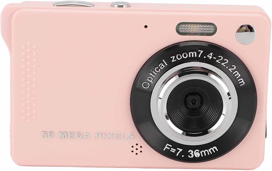 Vbestlife Pink Digital Camera 50MP 1080P HD Video…