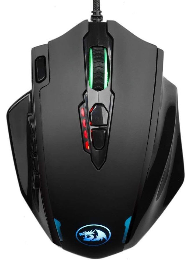 Compare M908 Laser Wired Gaming Mouse With Side Buttons Black at KSA Price